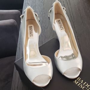 Bagdley Mishka Megan Silver Metallic Wedge